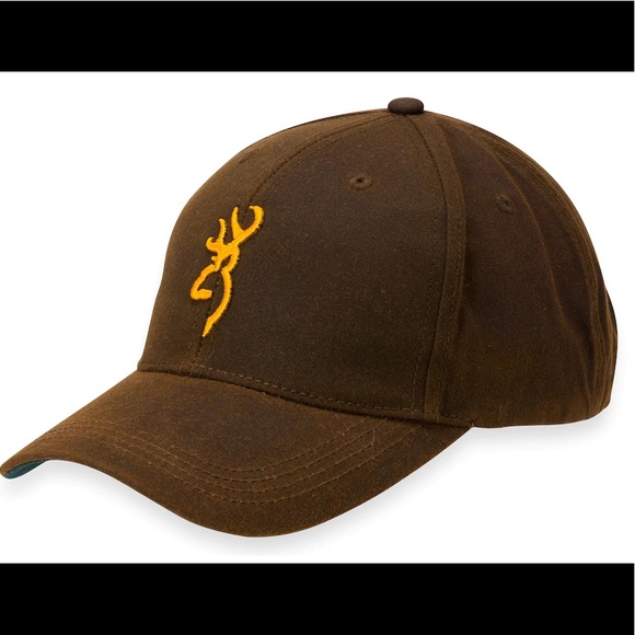 Browning Other - Browning Dura-Wax With 3-D Buckmark Cap Brown